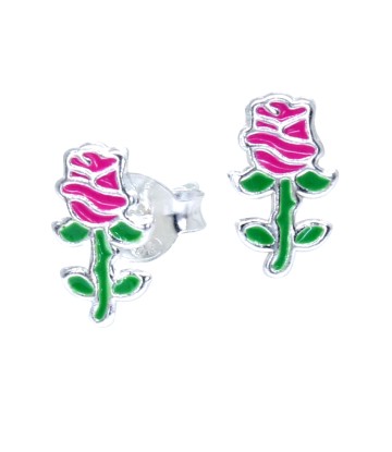 Kid Earrings Rose Shaped STS-3798